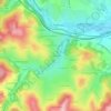 Mapa topográfico Les Brotteaux, altitud, relieve