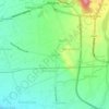 Mapa topográfico Puzon, altitud, relieve