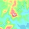 Mapa topográfico Cerro Colorado, altitud, relieve