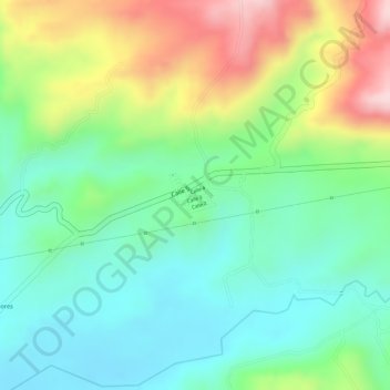 Mapa topográfico GABRIEL LOPEZ, altitud, relieve