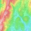 Mapa topográfico Sagy-le-Bas, altitud, relieve