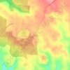 Mapa topográfico Dereel, altitud, relieve