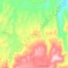 Mapa topográfico Layangan, altitud, relieve
