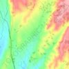 Mapa topográfico Γεράνια, altitud, relieve