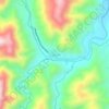 Mapa topográfico Pingkian, altitud, relieve