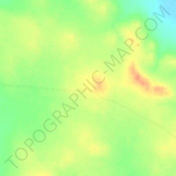 Mapa topográfico Linden, altitud, relieve
