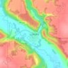Mapa topográfico La Rivière, altitud, relieve