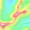 Mapa topográfico Dzo Jongo West, altitud, relieve