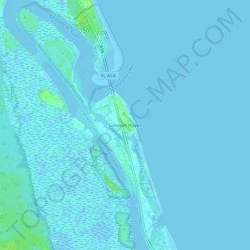 Mapa topográfico Summer Haven, altitud, relieve