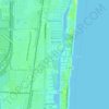 Mapa topográfico Caribbean Key, altitud, relieve