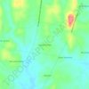 Mapa topográfico Lagoa Cercada, altitud, relieve