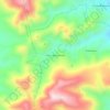 Mapa topográfico Cerro del Corazón, altitud, relieve
