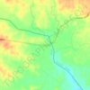 Mapa topográfico Cucuana, altitud, relieve