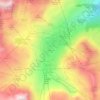 Mapa topográfico Chartreux, altitud, relieve