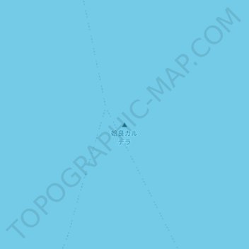 Mapa topográfico 姶良カルデラ, altitud, relieve