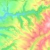 Mapa topográfico La Ténèze, altitud, relieve