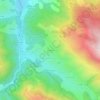 Mapa topográfico Villargein, altitud, relieve