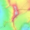 Mapa topográfico Dents des Bouquetins, altitud, relieve