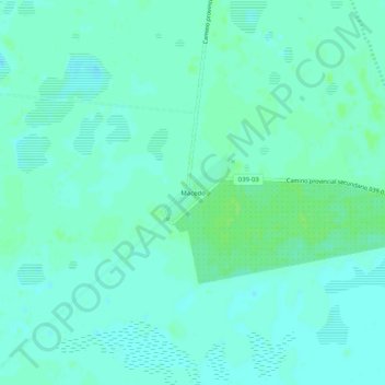 Mapa topográfico Macedo, altitud, relieve