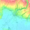 Mapa topográfico Pickering, altitud, relieve
