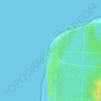 Mapa topográfico Pointe Espagnole, altitud, relieve