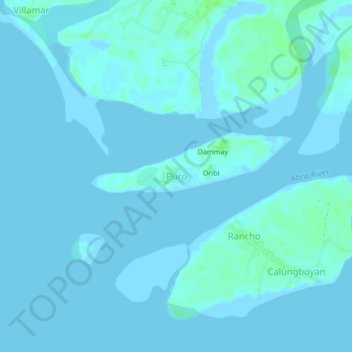 Mapa topográfico Puro, altitud, relieve