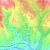 Mapa topográfico La Bonnetie, altitud, relieve