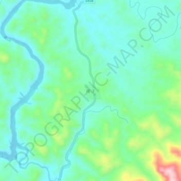 Mapa topográfico 雁洋, altitud, relieve