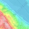 Mapa topográfico Bagillt, altitud, relieve