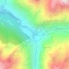 Mapa topográfico Lillaz, altitud, relieve