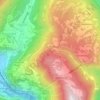 Mapa topográfico Sella della Val Nevera, altitud, relieve