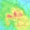 Mapa topográfico Hag Brow, altitud, relieve