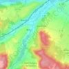 Mapa topográfico Les Cézardières, altitud, relieve