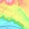 Mapa topográfico Las Eras, altitud, relieve