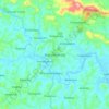 Mapa topográfico Mananthavady, altitud, relieve