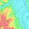 Mapa topográfico Les Vèvres, altitud, relieve