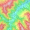 Mapa topográfico Coniale, altitud, relieve