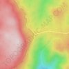Mapa topográfico Arbuckle Junction, altitud, relieve