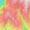 Mapa topográfico Vaona, altitud, relieve