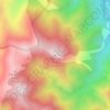 Mapa topográfico Ramsey Peak, altitud, relieve