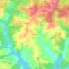 Mapa topográfico La Maurine, altitud, relieve