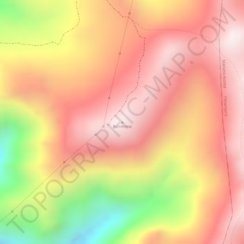 Mapa topográfico Rumiloma, altitud, relieve