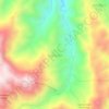 Mapa topográfico Tuscapujio, altitud, relieve