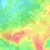 Mapa topográfico La Couy, altitud, relieve