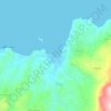 Mapa topográfico Αlmyrida, altitud, relieve