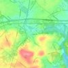 Mapa topográfico Morganville, altitud, relieve