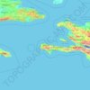 Mapa topográfico Grand'Anse, altitud, relieve