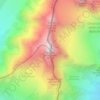 Mapa topográfico Aiguille des Glaciers, altitud, relieve