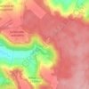 Mapa topográfico Paradis, altitud, relieve