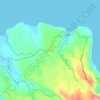Mapa topográfico Pawa, altitud, relieve
